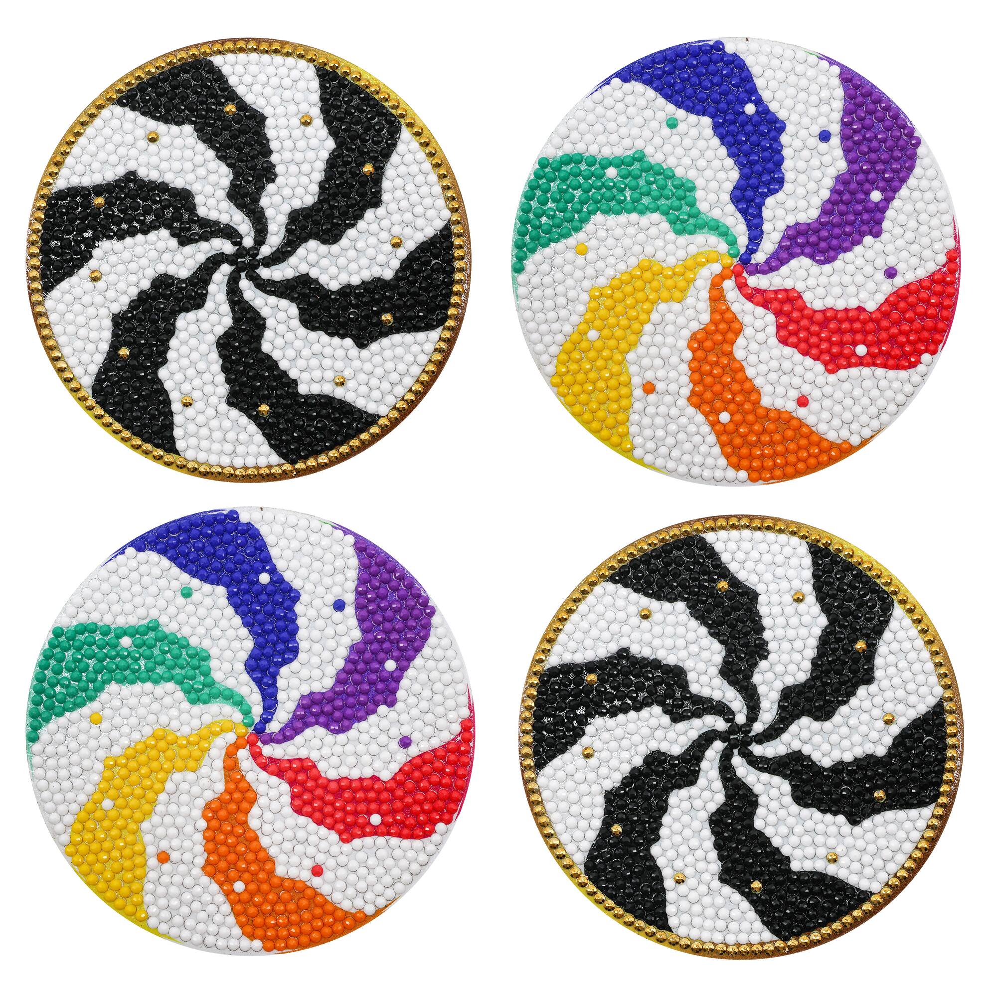 Jonathan Adler x Michaels Atlas Wheel Diamond Art Coaster Kit